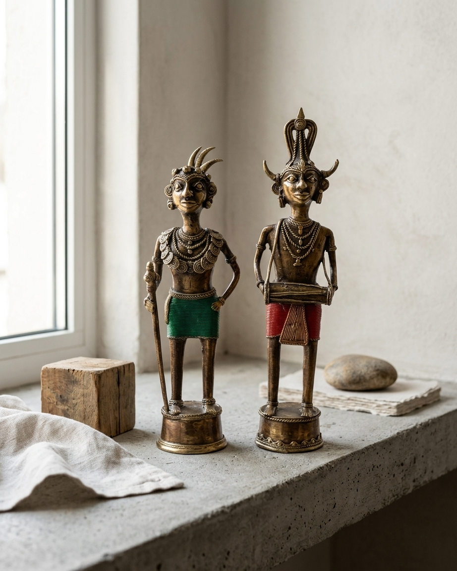 Madiya Madin — Dhokra brass figurine
